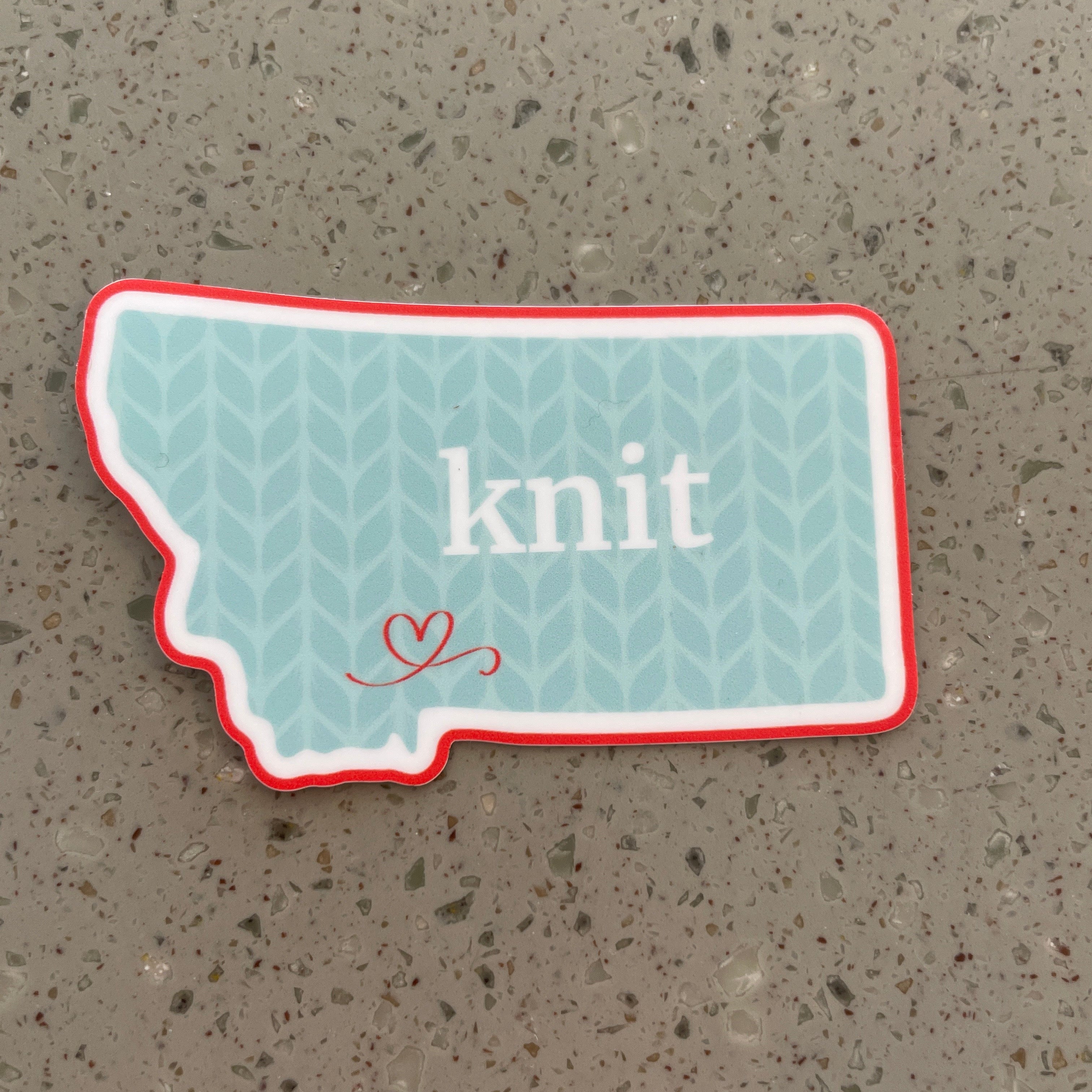 Montana-shaped Stix sticker