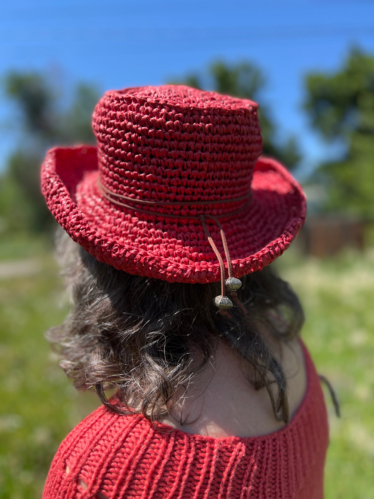Raffaello Bettini Made in Italy Mustard Raffia Crochet Sun Hat 100% Paper Nadia Raffia Crochet Sun Hat – Hats.com main image 3