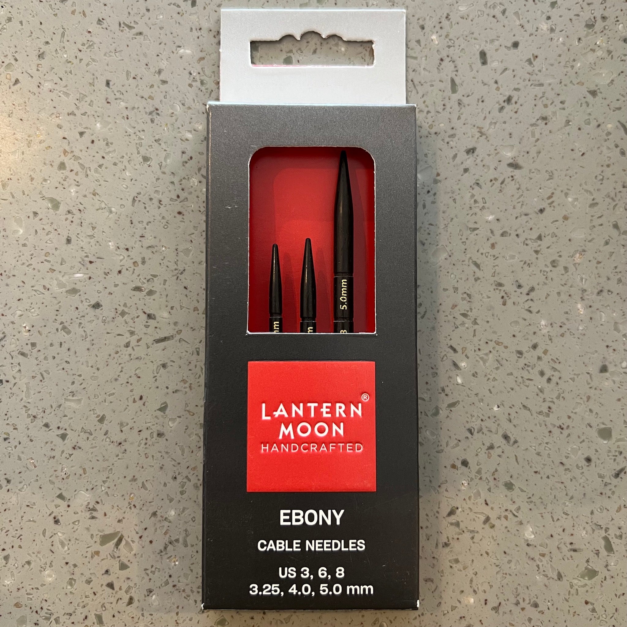 Ebony Cable Needles