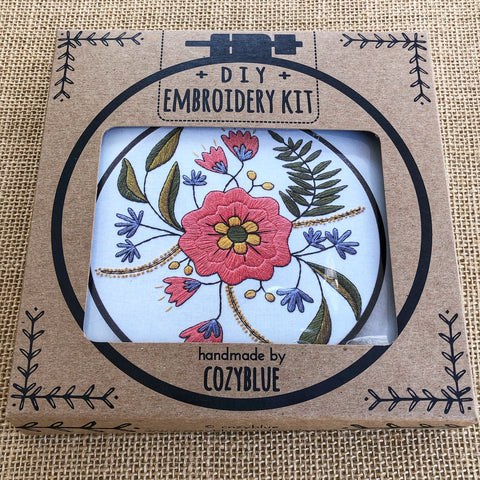 Cozy Blue Embroidery Kit