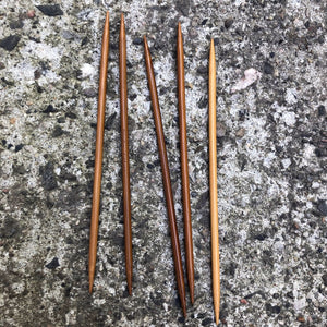 ChiaoGoo Bamboo Patina Double Pointed Needles