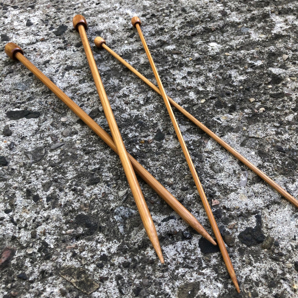 Chiaogoo Bamboo Patina Straight Needles