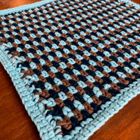 Linen-Stitch Dishcloth Pattern