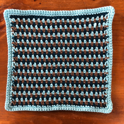Linen-Stitch Dishcloth Pattern