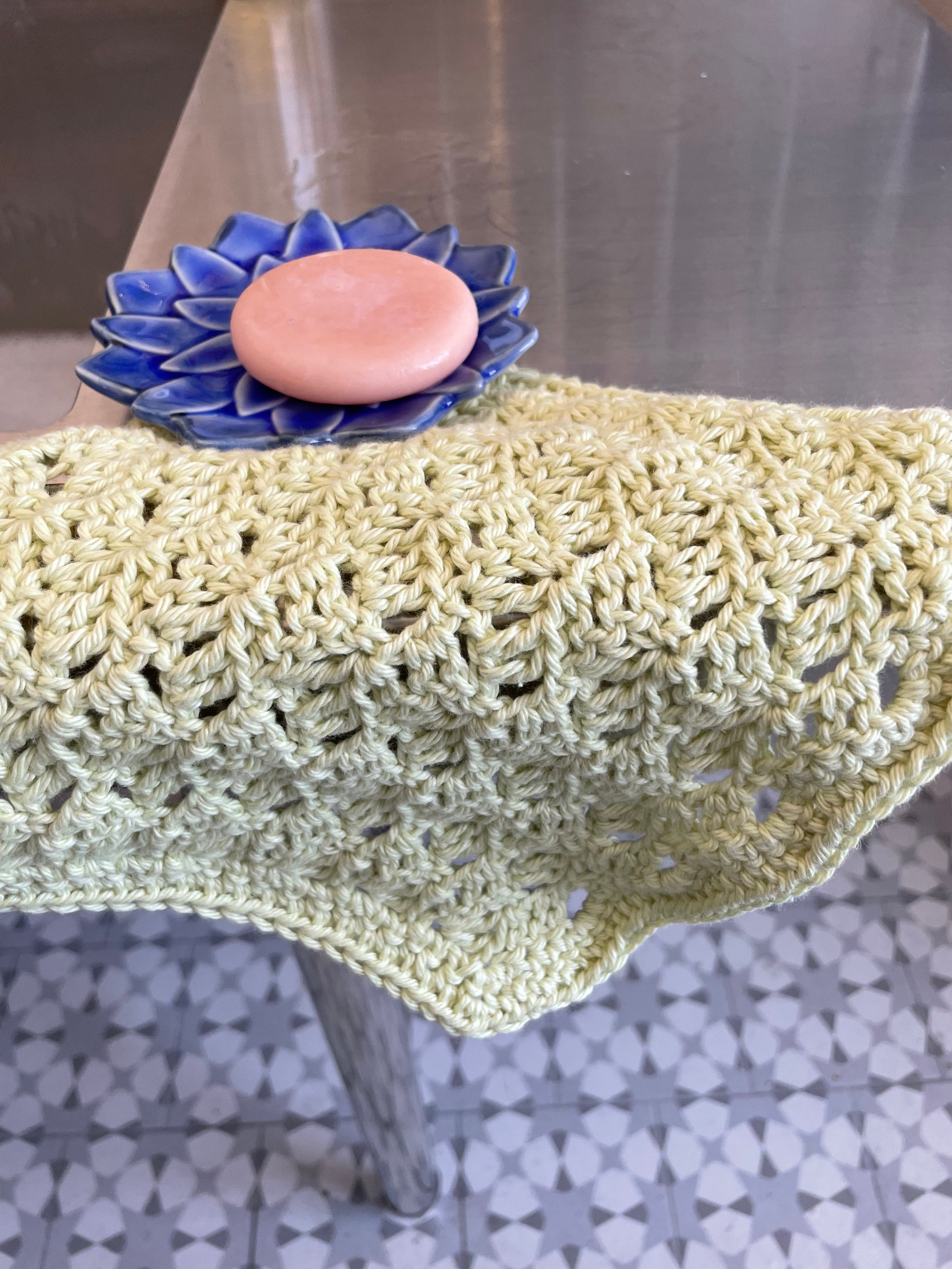 Japanese Fern Washcloth Pattern