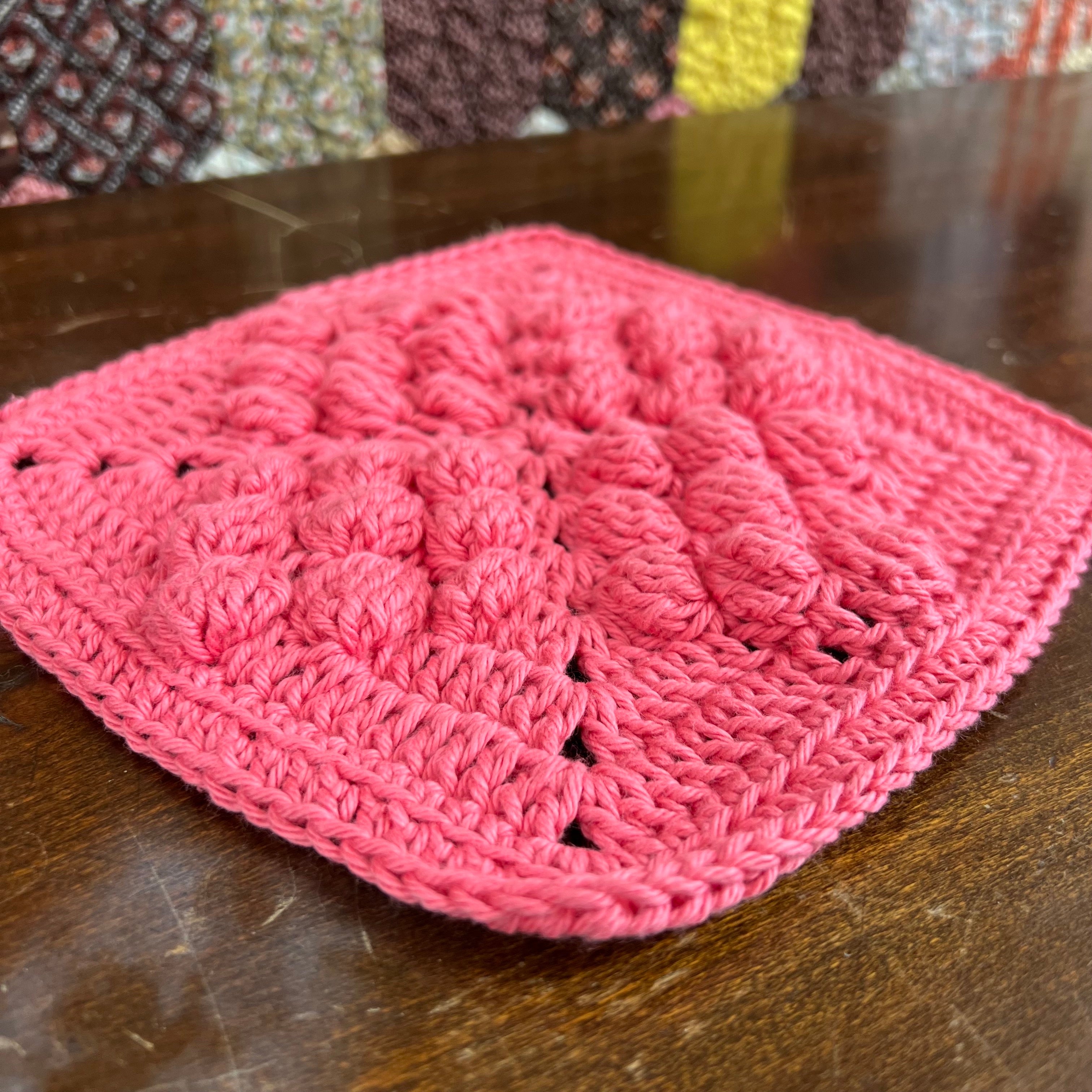 Rough-Cut Diamond Dish Cloth pattern